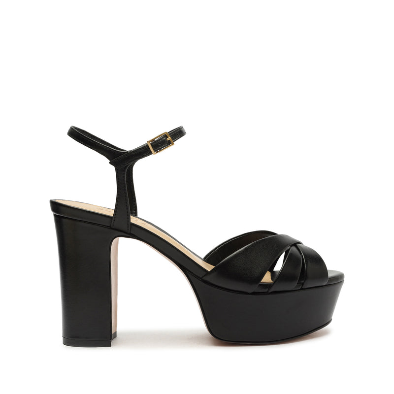 Keefa Nappa Leather Sandal Sandals OPEN STOCK 5 Black Deluxe Nappa - Schutz Shoes